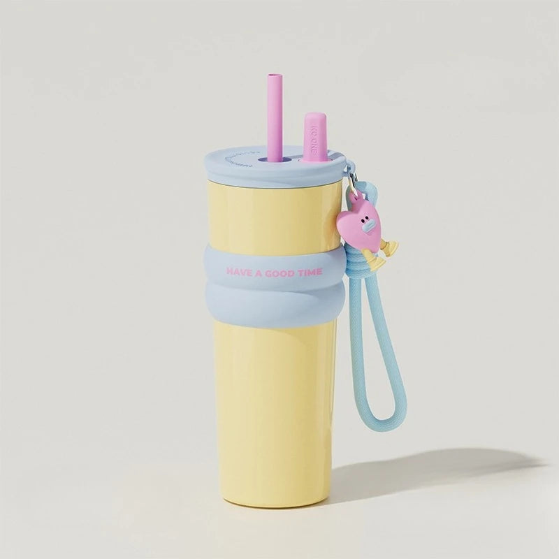 Thermos Bottle Straw Cup