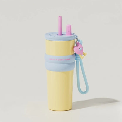 Thermos Bottle Straw Cup