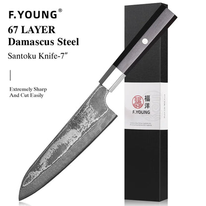 Damascus Steel Professional Kitchen Knives