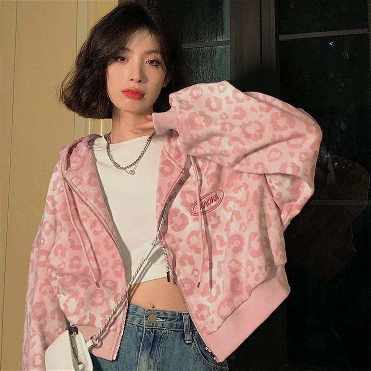 Leopard Print Hoodie