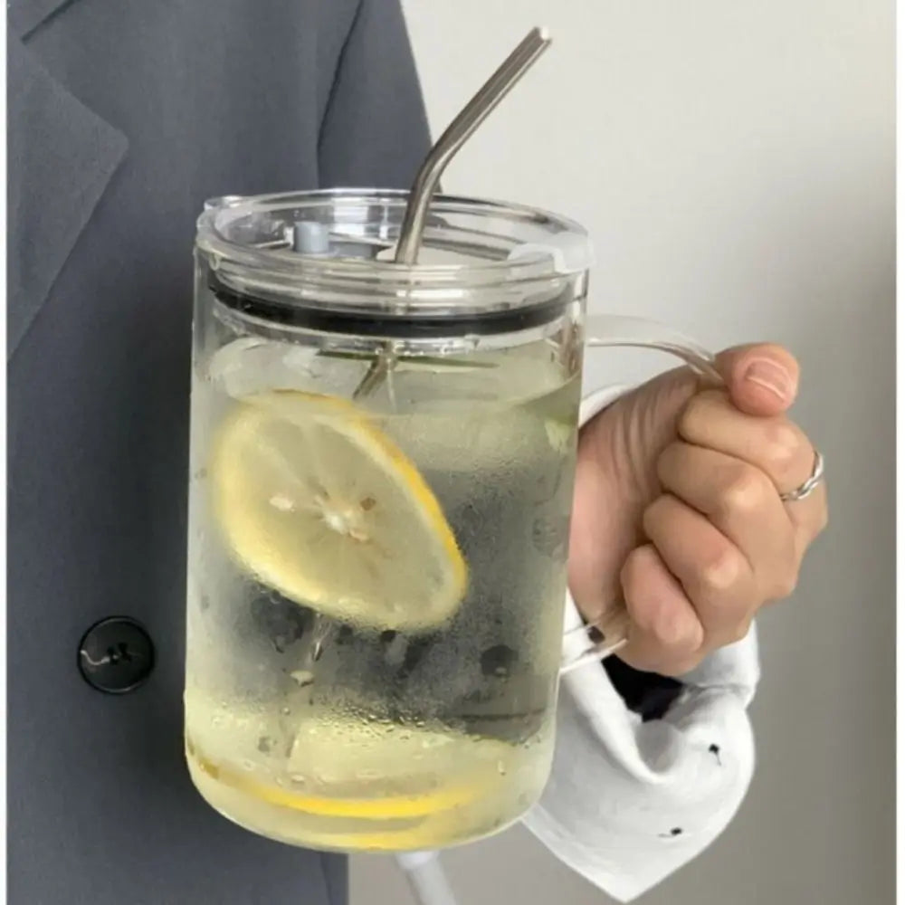Straw Glass Cup