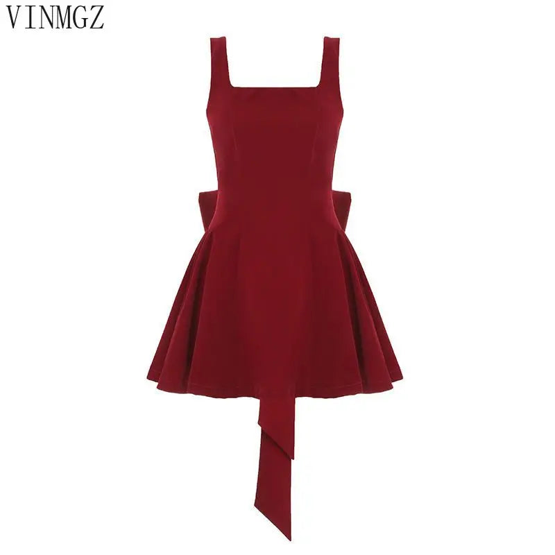 halter bow dress