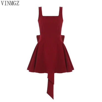 halter bow dress