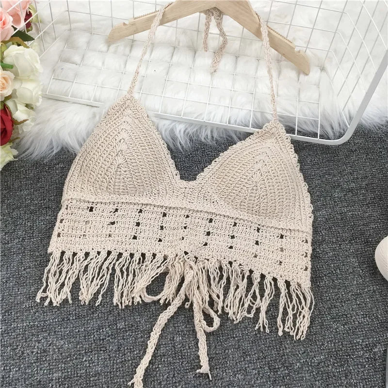 Top de tirantes finos HollowTassel