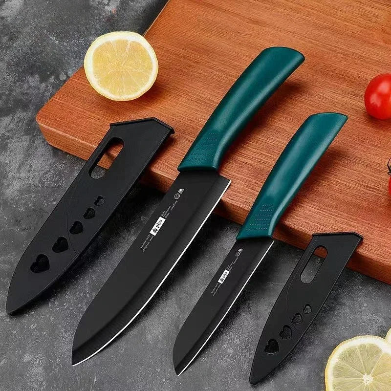 Stainless steel sharp fruit knife chopping board set