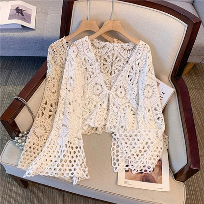 Hollow out Knitted Cardigan