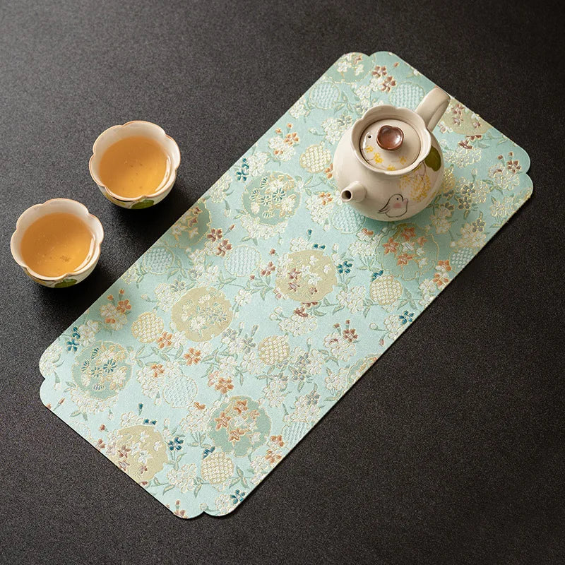 Dianthus Flower Double-sided Small Tea Mat