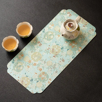 Dianthus Flower Double-sided Small Tea Mat