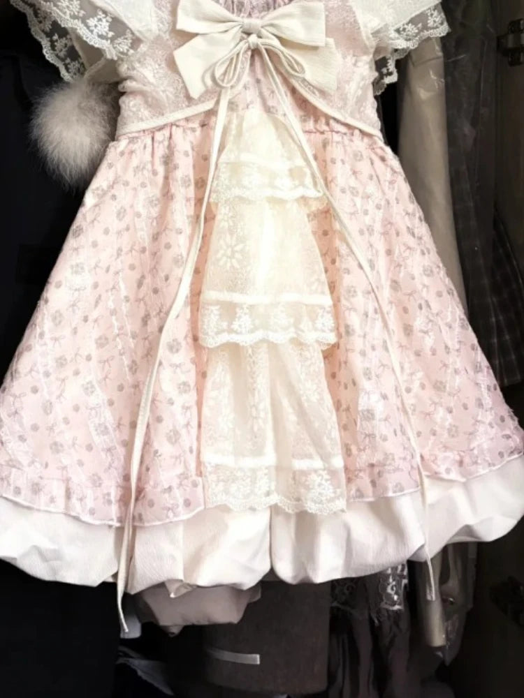Conjunto de vestido de encaje