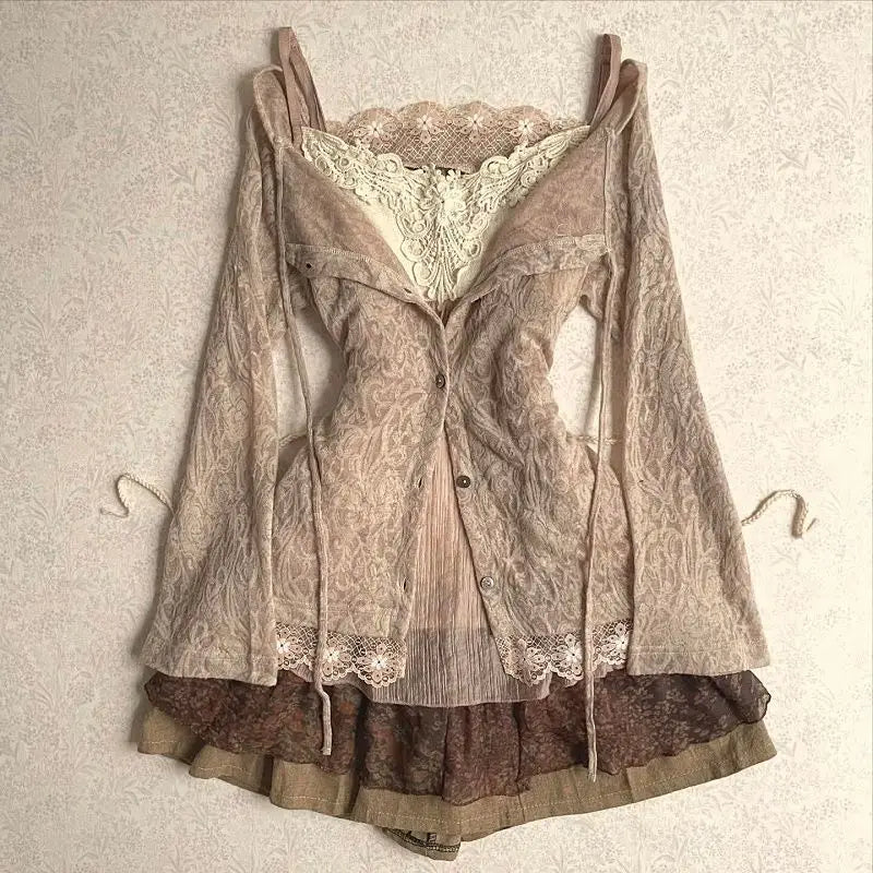 Conjunto de falda de 2 piezas