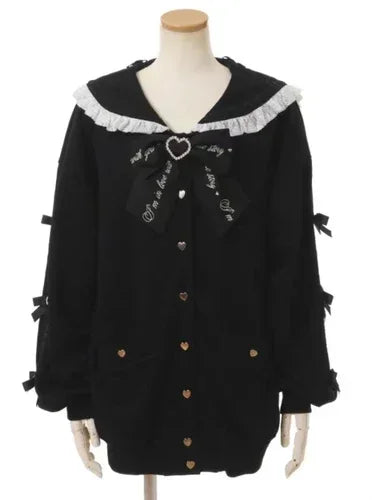 Sailor Collar Ribbon Bow Sweet Hoodie
