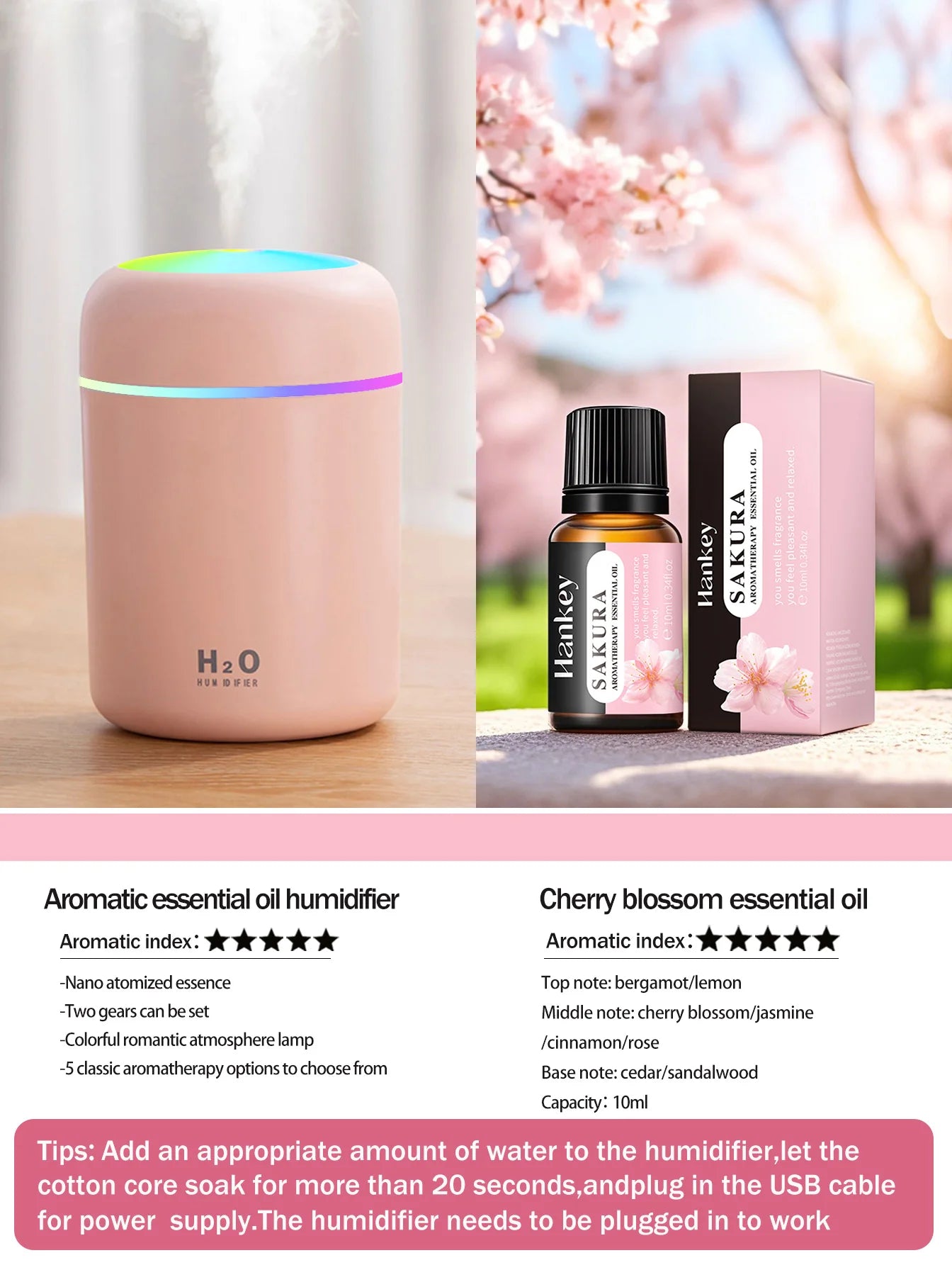 Difusor de aromaterapia de 300 ml