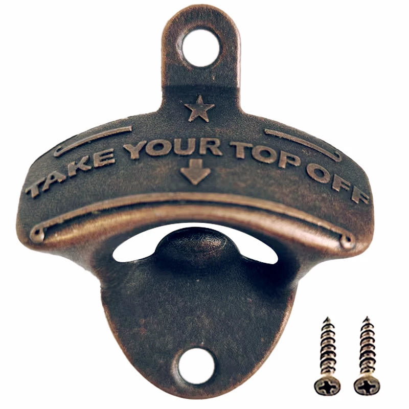 Take Your Top Off Matte Bottle Opener Wall Mounted