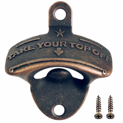 Take Your Top Off Matte Bottle Opener Wall Mounted