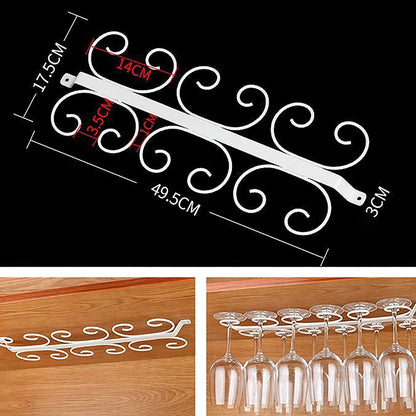 4/8/12 Cups Metal Wine Glass Rack Holder