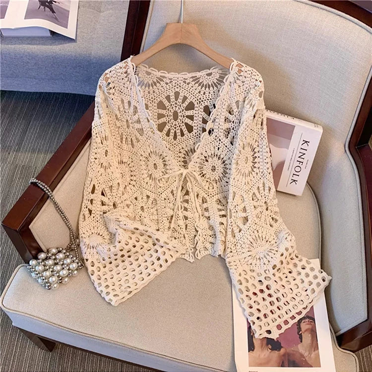 Hollow out Knitted Cardigan