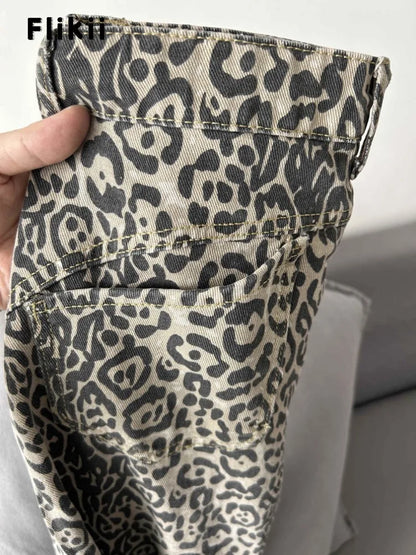 Leopard High Waist Jeans