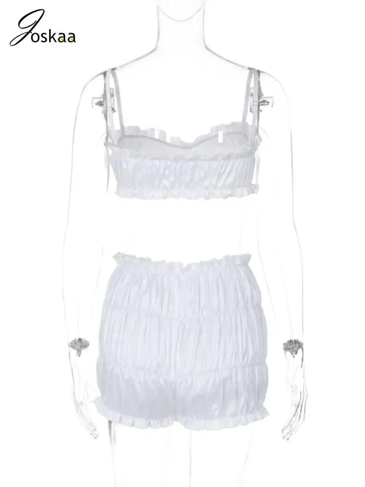 Conjunto plisado de dos piezas