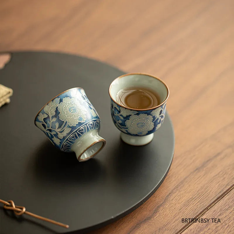 Chinese Vintage Ru Kiln Ceramic Tea Cup