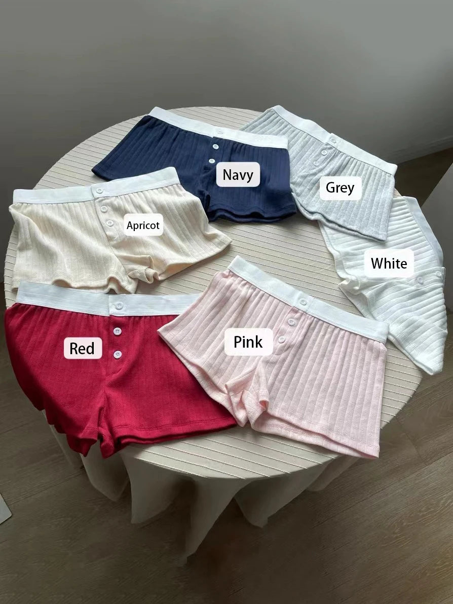 Floral Eyelet Cotton Boy Shorts