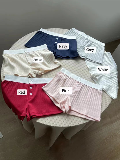 Floral Eyelet Cotton Boy Shorts