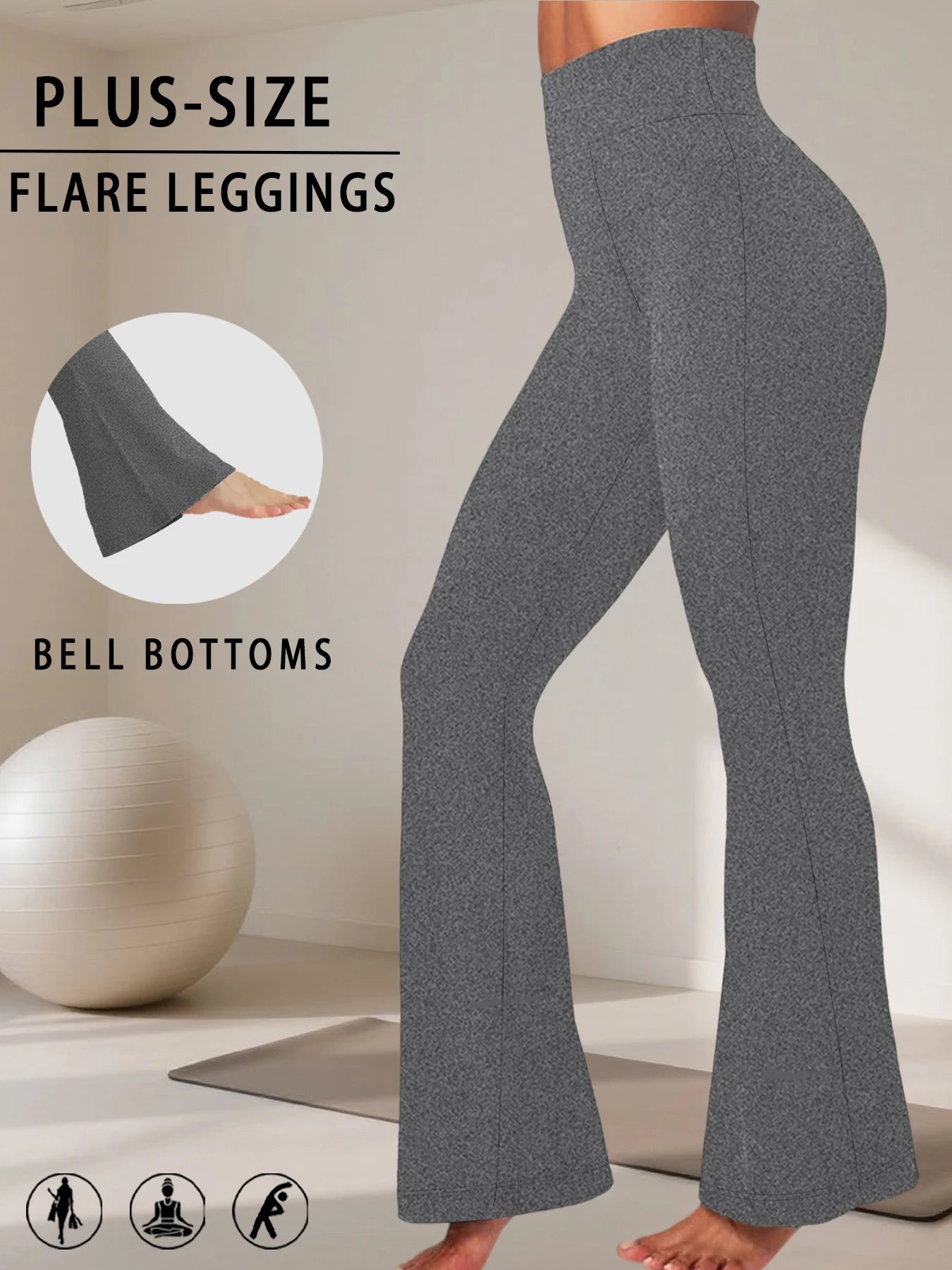 High-Rise Flared Leggings