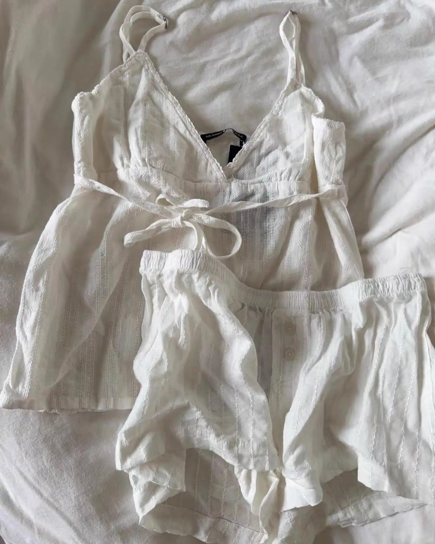 Conjunto de pantalones cortos a cuadros