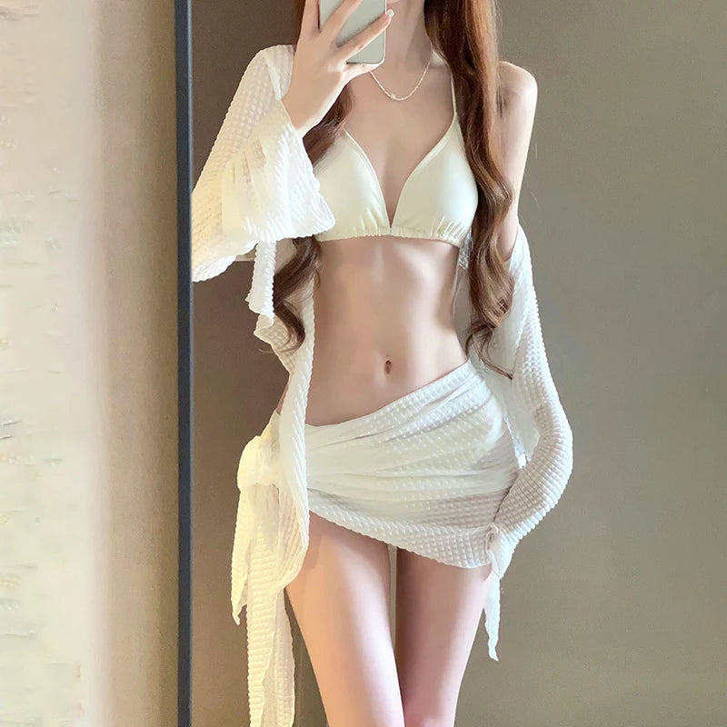 Long Sleeve Knit Bikini