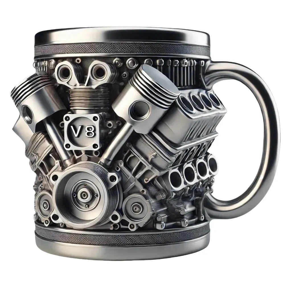 3D Unique Car Engine Coffee Cup