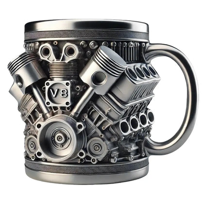 3D Unique Car Engine Coffee Cup