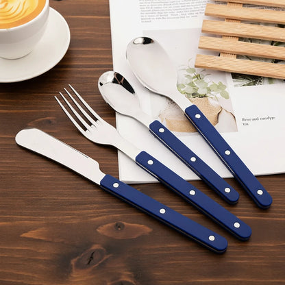 4Pcs Acrylic Handle Flatware