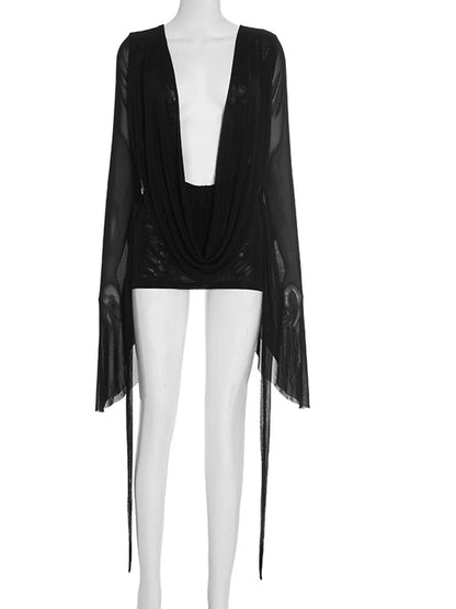 Mesh Bodycon Mini Dress
