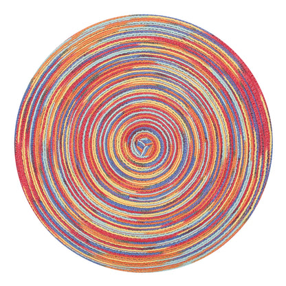Braided Beige Round Place Mats