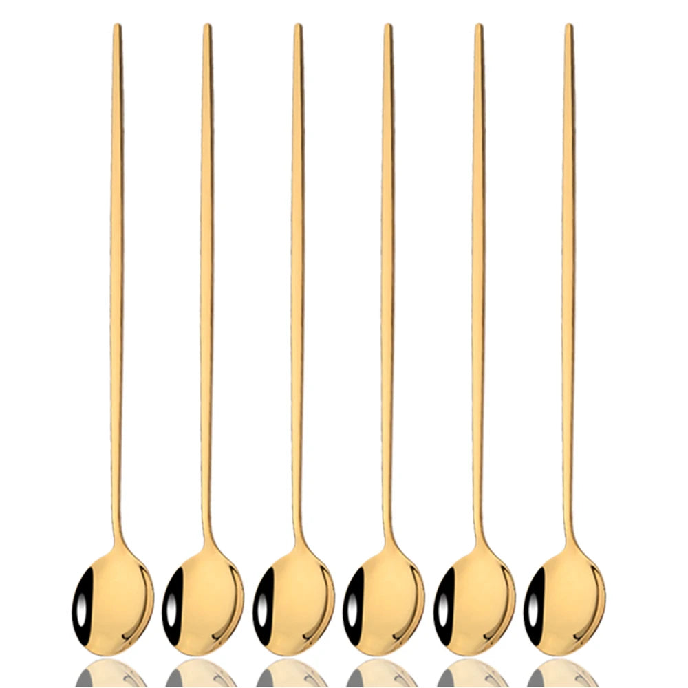 6Pcs Coffee Stirring Spoon Cutlery Set