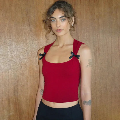 Bow Tie-Up Tank Top