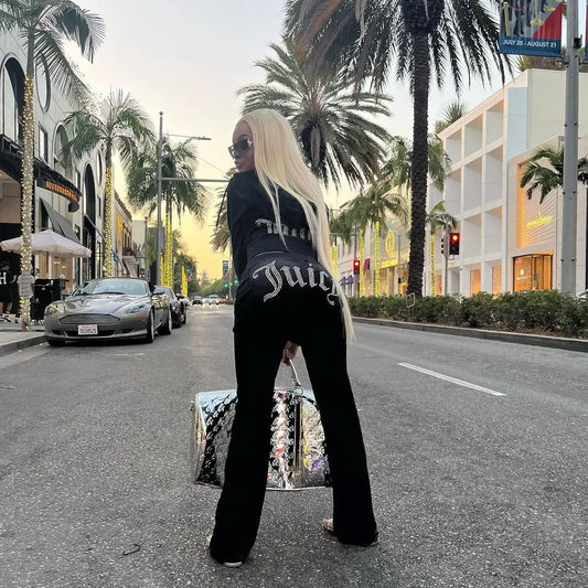 Conjunto informal de chaqueta, abrigo y pantalones de manga larga
