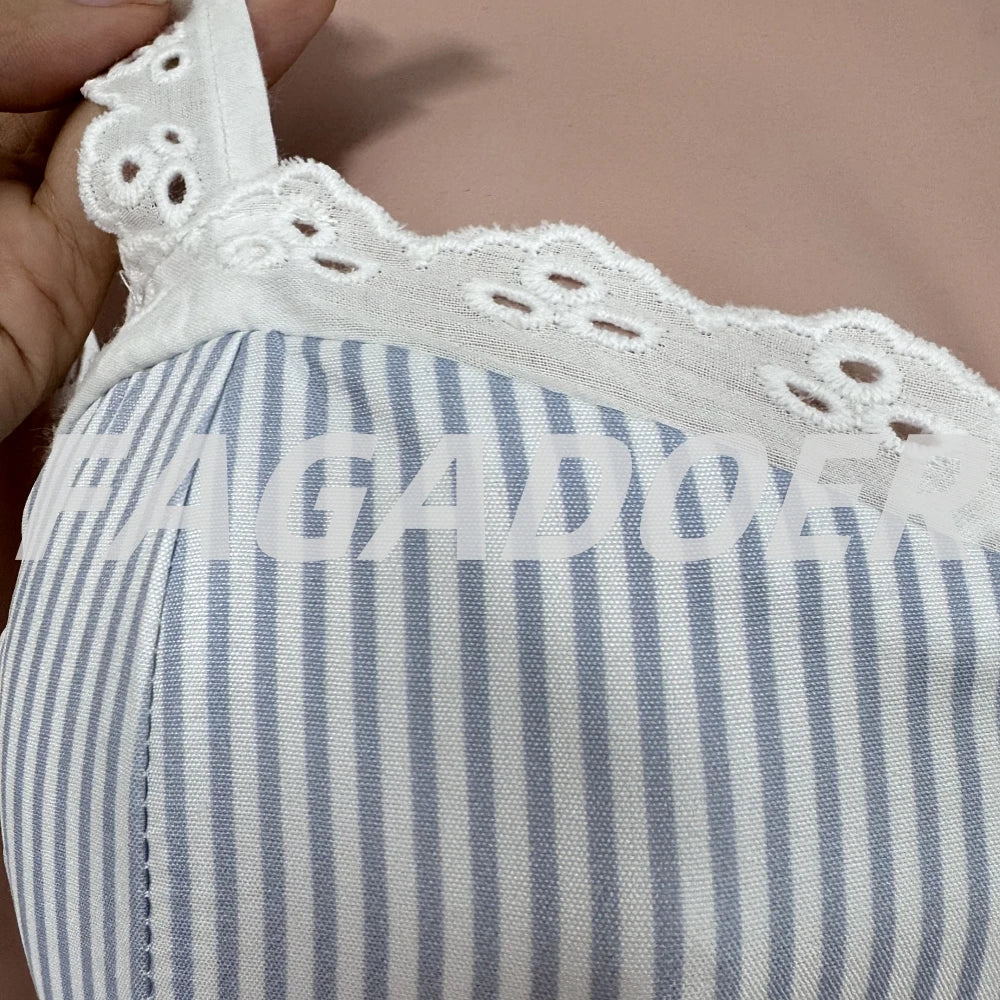 Conjunto de 2 piezas con retales de encaje