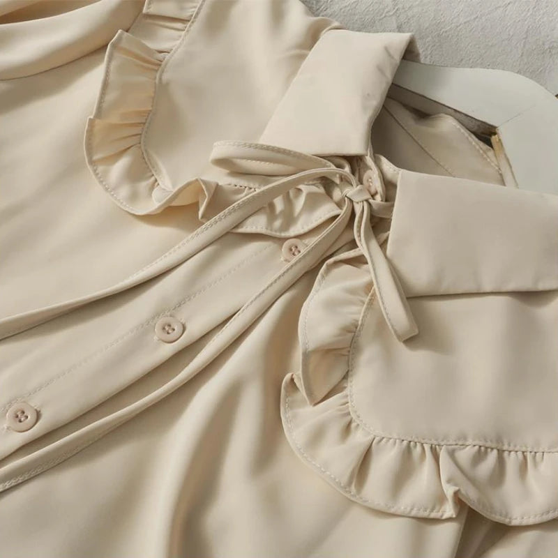 Peter Pan Collar Loose Shirt