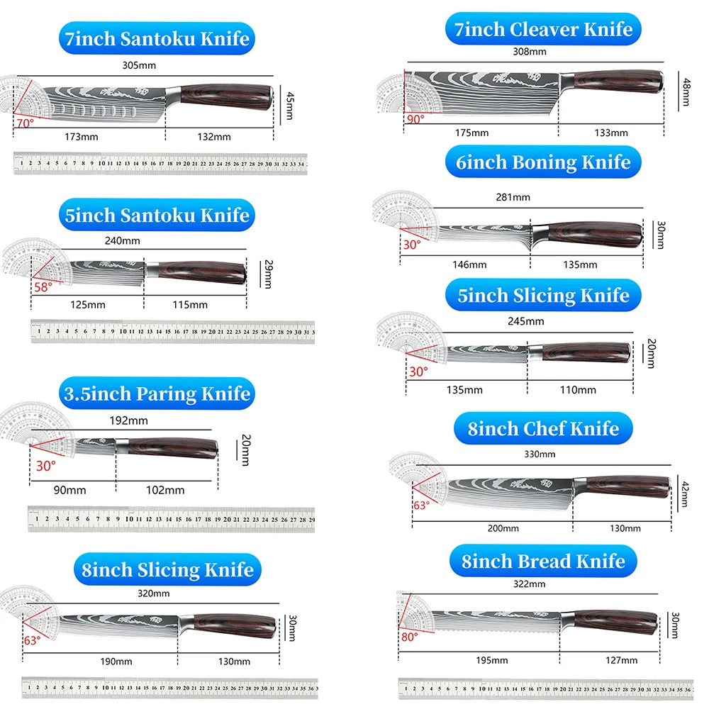 9 Types of Stainless Steel Kitchen Knife
