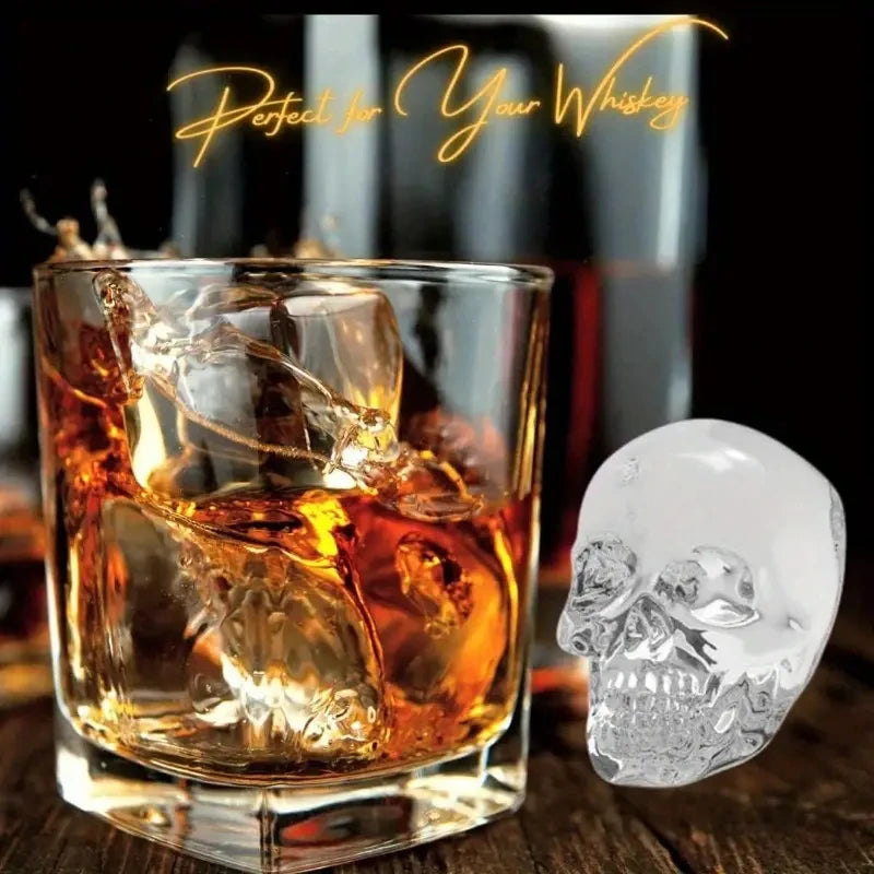 Food Grade Silicone 3D Skull Ice Cube Tray