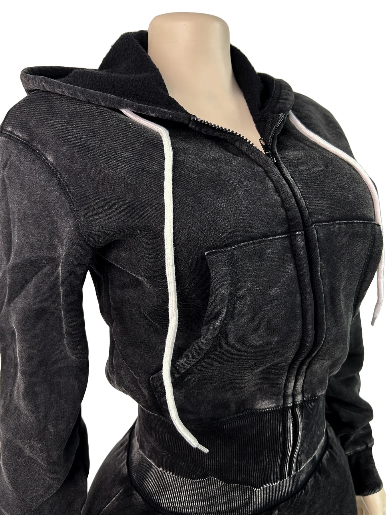 Conjunto de pantalones cortos deportivos con capucha gruesa