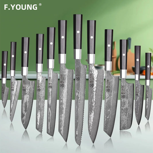 Damascus Steel Professional Kitchen Knives