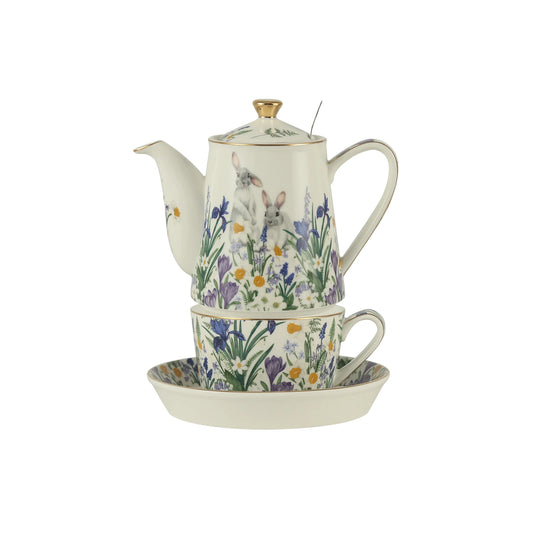 London Pottery 500ml Rabbit Flower Teapot Set