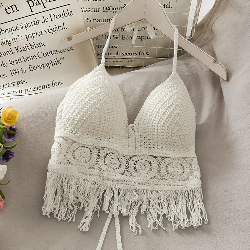 Top de tirantes finos HollowTassel