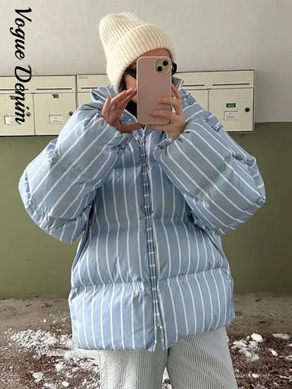Striped Loose Coat