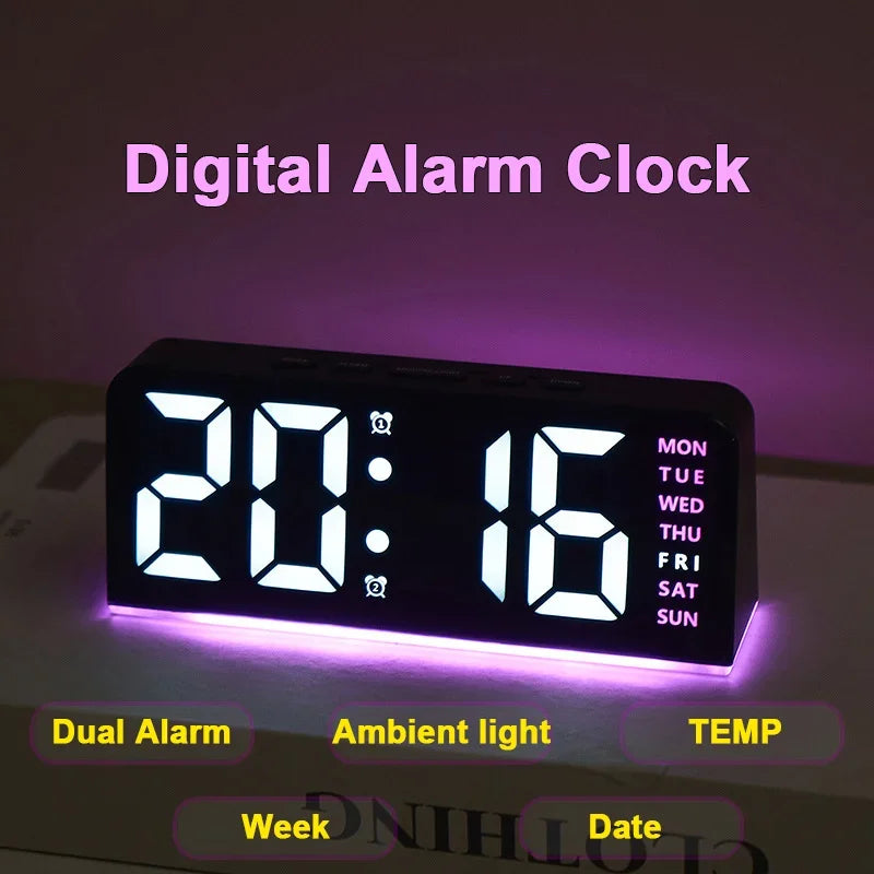 7'' LED Digital Alarm Clock