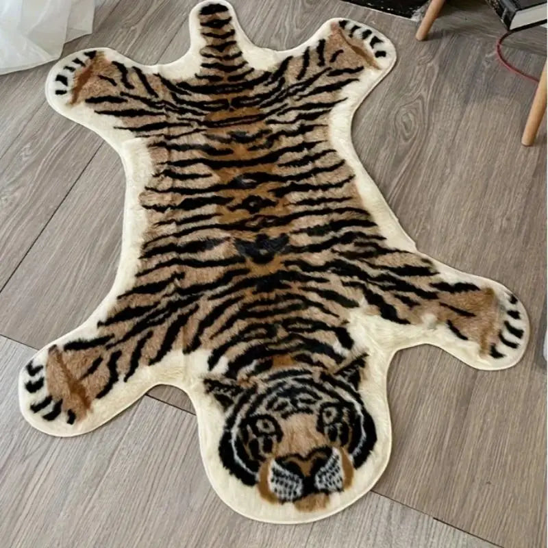Alfombra con estampado de piel de venado