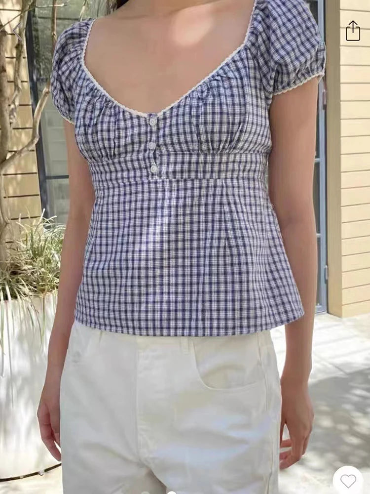 Plaid Slim T-shirt