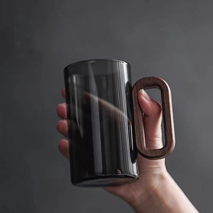 Glass Wood Single-Layer Cup