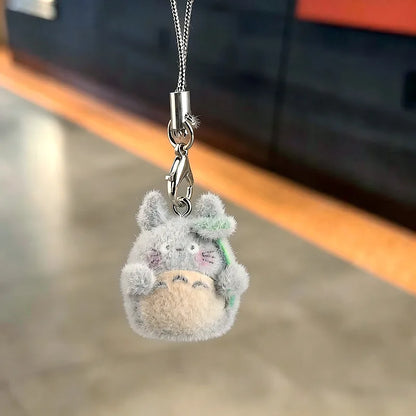 6PCS My Neighbor Totoro Flocked Charms